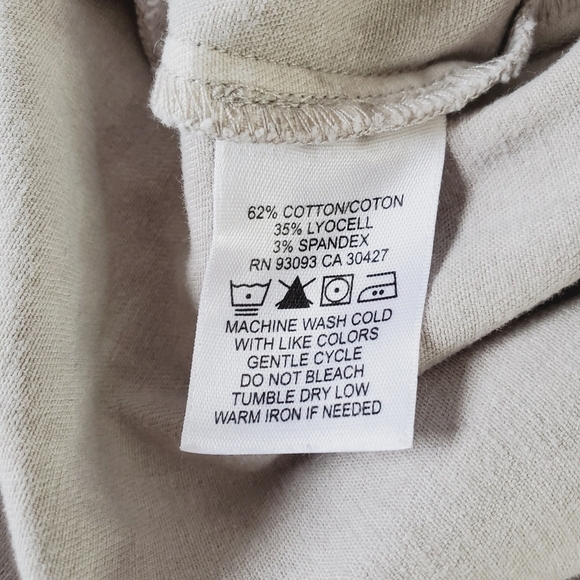 Nic + Zoe All Day Garment Dyed Pants Size 16 Pull-on Flat Front Stretch Slim Fit - Picture 14 of 16